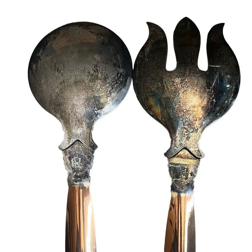 Vintage‎ Coppercraft Guild Salad Servers
